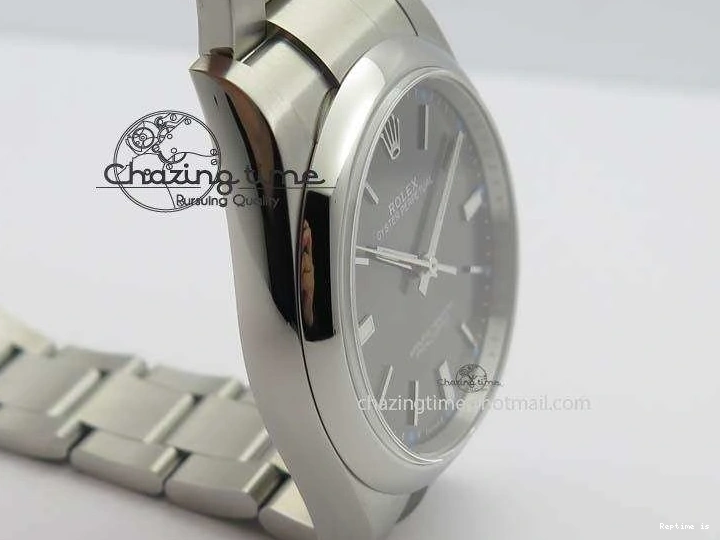 1219 Premium Oyster Perpetual 39mm 114300 JF 1:1 Best Edition Gray Dial On SS Bracelet SA 3795